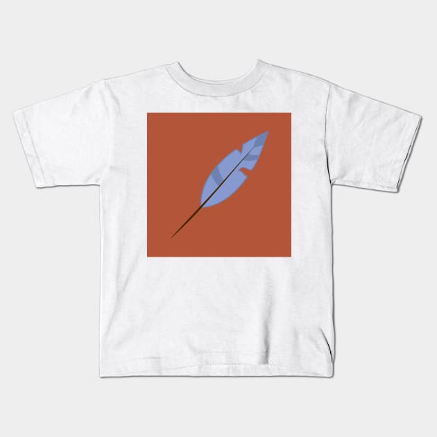 Feather Kids T-Shirt by vixfx